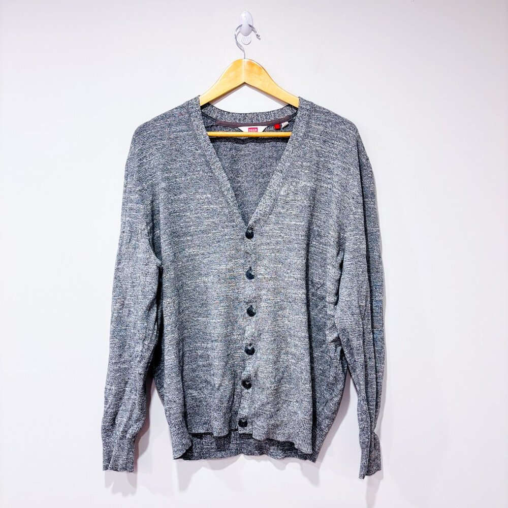HUDSON‎ NORTH Grey Button-Up Cardigan Sweater | Men’s Knitwear | X-Large *